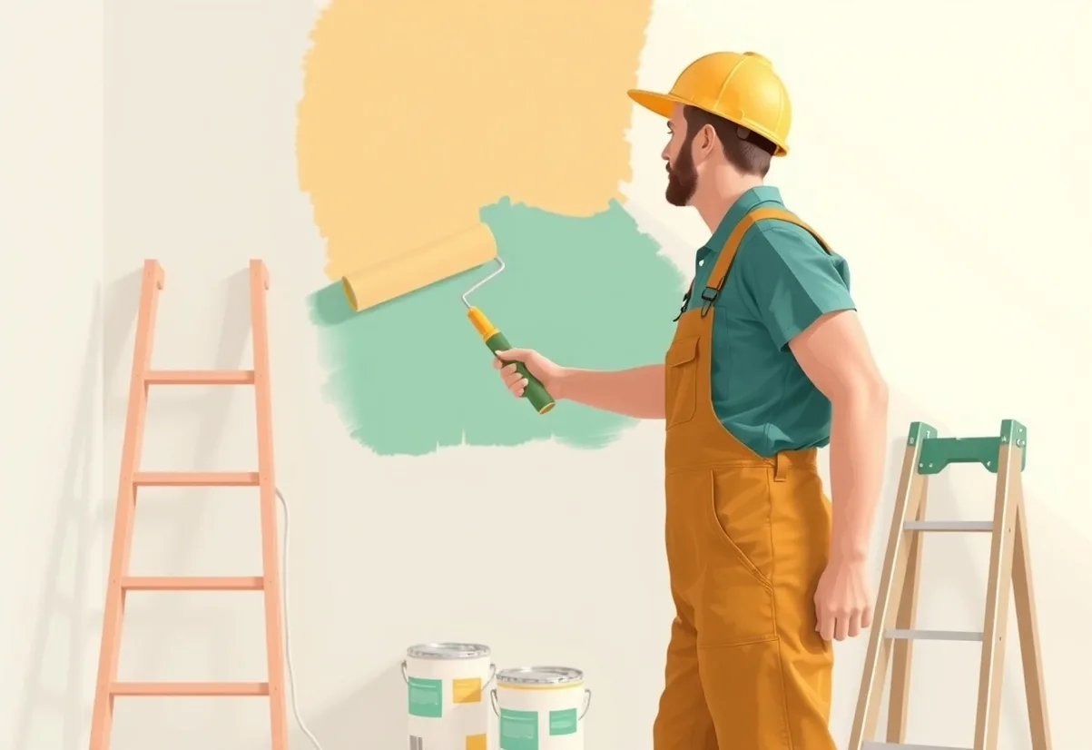 Peintre Monteux 84170 en intervention sur un chantier